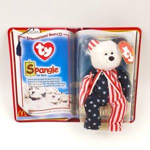 Ty Teenie Beanie Babies “Spangle the Bear” McDonalds Collectible – NEW